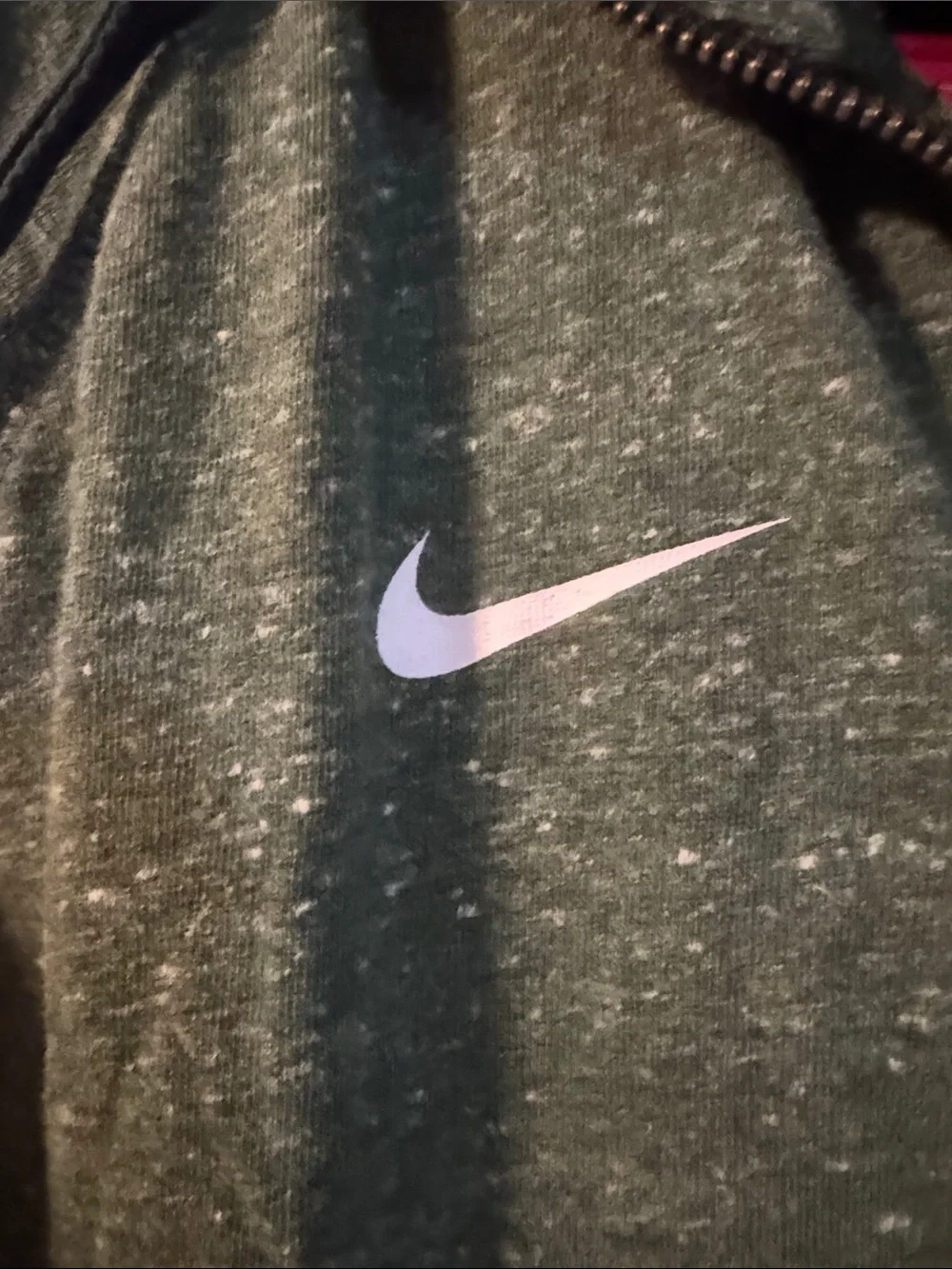 Nike Speckled Olive Green Full-Zip Michigan State Hoodie